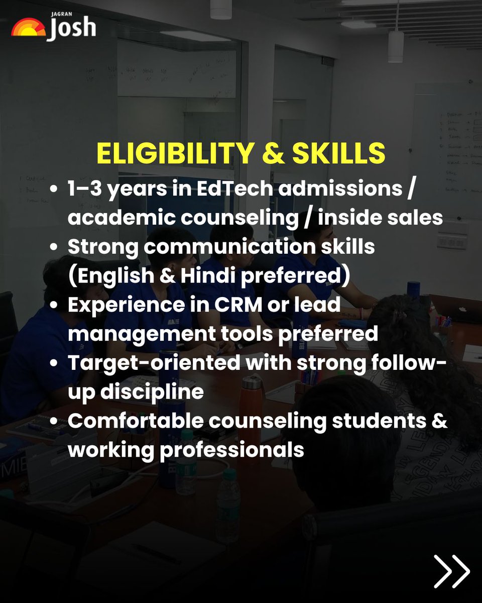 Jagranjosh's tweet photo. Hiring EdTech professionals with 1–3 yrs experience in admissions &amp; counseling.
📍 Mumbai | 🕒 Full-time
Apply now 👉 https://t.co/xk0xIVptbh
#EdTechJobs #JagranJosh #MumbaiCareers #AdmissionsHiring #PrivateJobs https://t.co/7kZZdMn059