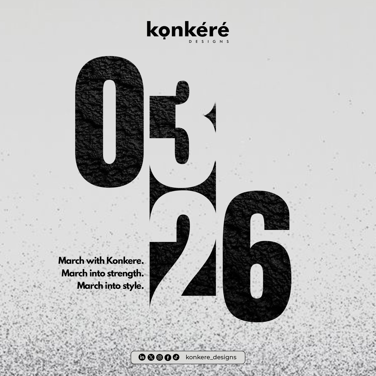 konkeredesigns1's tweet photo. March into strength.
March into style.
March with Konkere, where every piece is built to last.

Happy new month. https://t.co/z59g7217BL