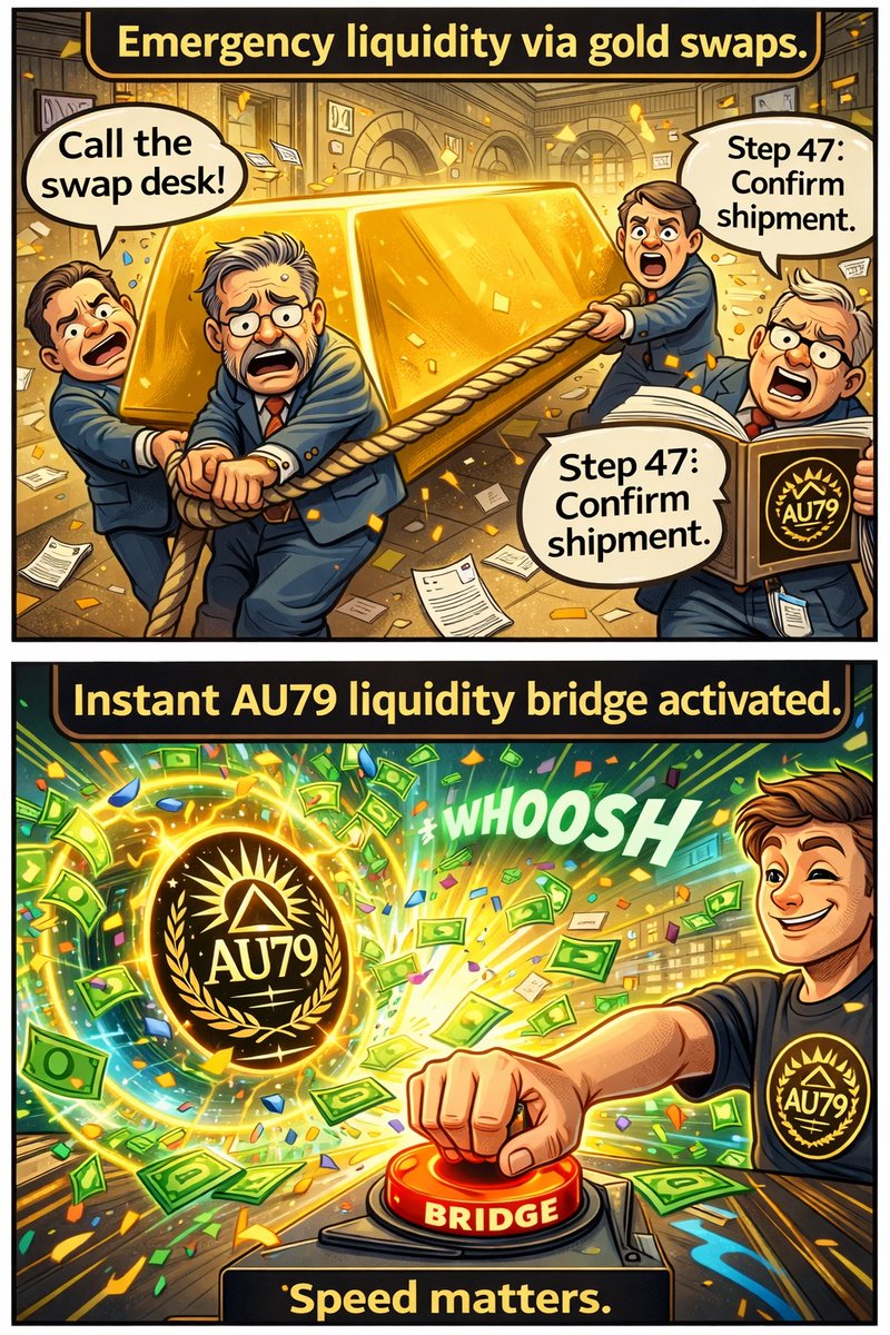 Instant #AU79 liquidity bridge activated