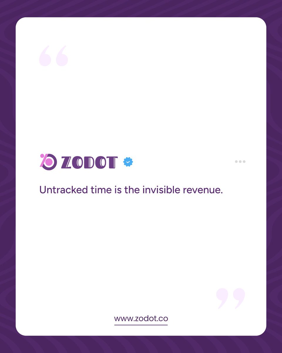Zodot_team's tweet photo. If you’re not tracking your time, you’re underestimating your revenue.

Start tracking with Zodot today.

#TimeManagement #Manegement #Freelancers #Startups #Businesses #Designers #Developers https://t.co/QBdTNeZU75