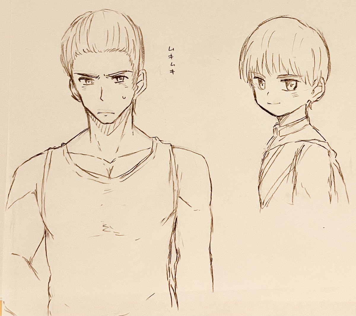 アナログで描いてたやつとか