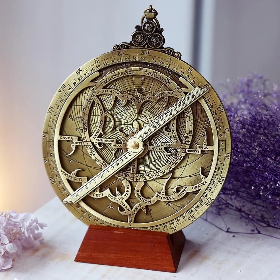 スペイン製 古代天文機器 今だけセール先着1名様　アストロラーベ　φ10cm