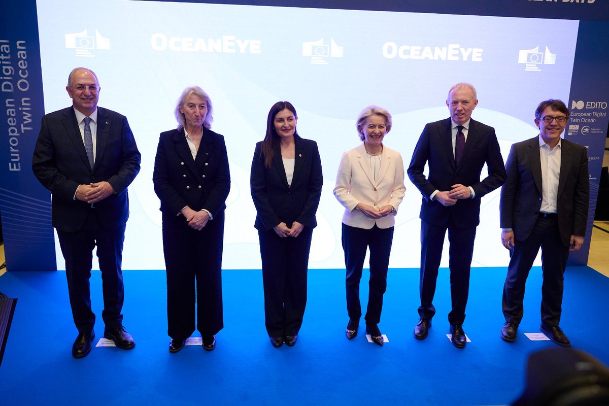CostasKadis's tweet photo. In this period of global instability, Ocean is key for Europe’s security. 
At today’s third edition of the #EUOceanDays, we are reinforcing and expanding ocean monitoring and observation. We will, among others, focus on the continued implementation of the EU Maritime Security Strategy & the action plans on undersea cable security and on drones and Counter-Drone Security. 
With the Ocean Eye, announced by @vonderleyen, we will reinforce our ocean observation capabilities, including through global cooperation. Europe will be a global ocean power — not only in geography, but also in responsibility, innovation and leadership.
#EUOceanPact
https://t.co/ABNGKgrYWO