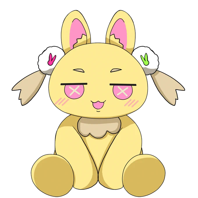 お誕生日おめでとーー!!いい日になりますように 「デフォルメうのらびぬいぐるみ」と「うのらびサングラス」 #うのらびゅー #えのらび #うのらび2026生誕祭