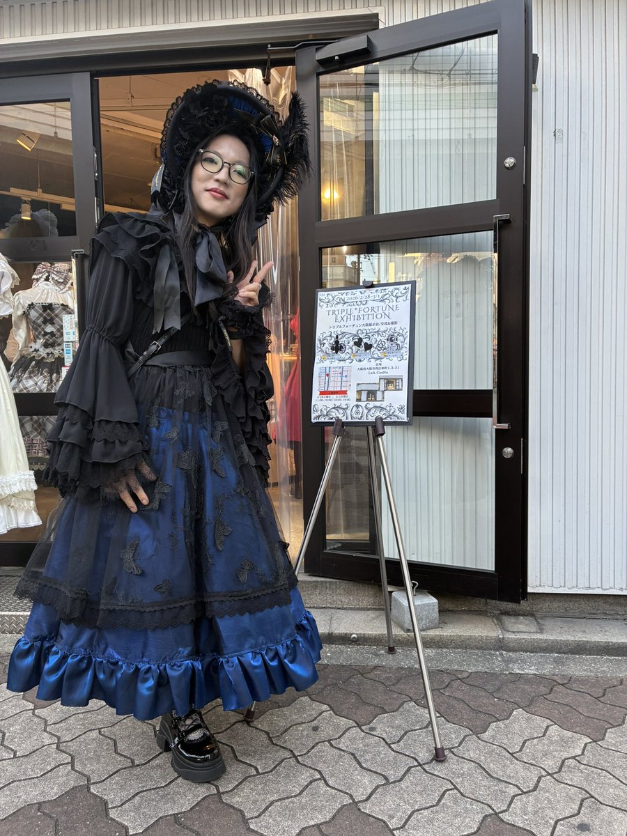 praizas's tweet photo. 昨日のトリプルさんの展示会行って来た!
#ロリィタ #triplefortune https://t.co/ZEW06D9Z4Z