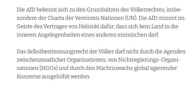 Das Statement zu den Angriffen auf den Iran ist eine Sternstunde für die #AfD-Führung um Alice Weidel und Tino Chrupalla. Es entspricht deutschen Interessenten und dem AfD-Parteiprogramm (s. Anhang). Das Gebot kann nur heißen: Ausgleich, Mäßigung und Frieden.
Die Israel-Lobby um