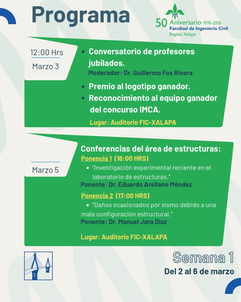 gfoxrivera's tweet photo. Facultad de Ingeniería Civil de la Universidad Veracruzana.

50 años formando ingenieros.
@basiliodelavega @LuzioUV @UVeracruzanaMx @ELOPEZAB @VincentBreads https://t.co/1zFJwdpA8C