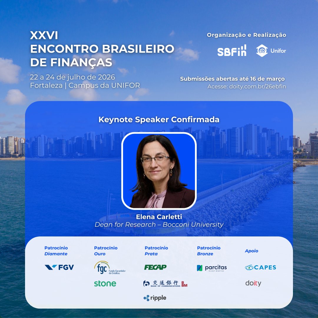Sociedade Brasileira de Finanças (SBFin) tweet media