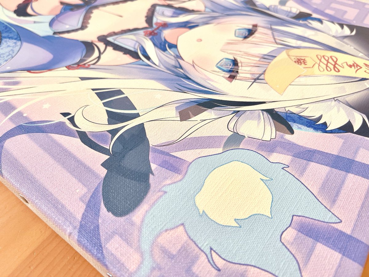 キョンシーねこちゃん直筆サイン入りキャンバスアート予約受付中です