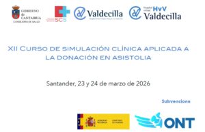 ONT_esp's tweet photo. #CursoONT
XII Curso de simulación clínica aplicada a la donación en asistolia
📍 @hvvaldecilla
🗓️ 23-24 de marzo
🤝@ONT_esp y @HUnivValdecilla
✍️Inscripciones abiertas: https://t.co/cDRpzoi3Dd https://t.co/2qNTNApdV2