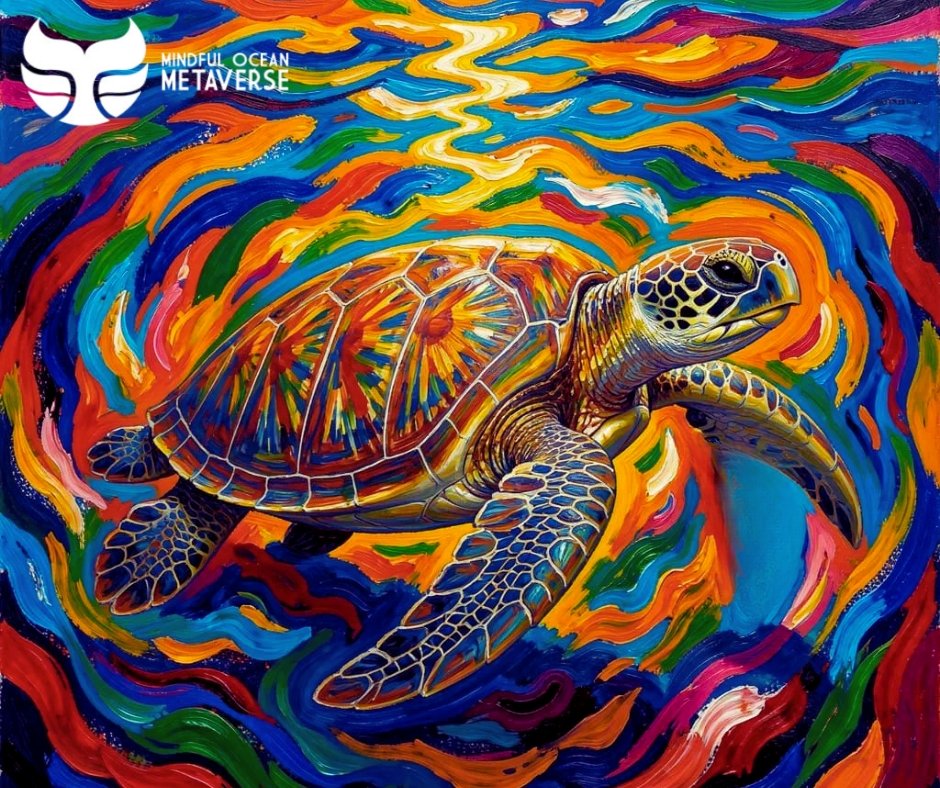 🐢🌡️ Temperature Tolerance! Thanks to their insulating fat and massive bodies, leatherback turtles tolerate much colder seas than most turtle species. They can travel far beyond tropical waters. #MindfulOceanMetaverse #MakeArtSaveOcean #OceanTrivia