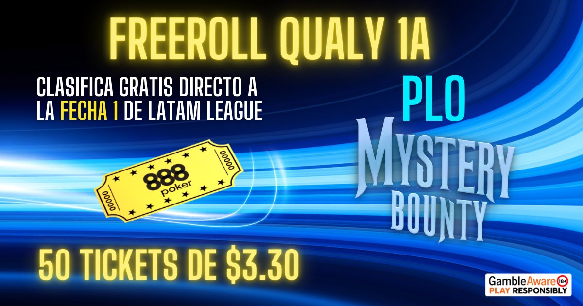 Contraseña para el Freeroll Qualy 1A de hoy LUNES con 50 tickets para clasificar a la FECHA 1 LATAM LEAGUE del lunes 9 de marzo. Para recibirla por mensaje privado solo debes realizar estos 3 pasos:
1 - Dale ME GUSTA ❤️
2 -Comparte
3-  Comenta con la temperatura que hace ahí
