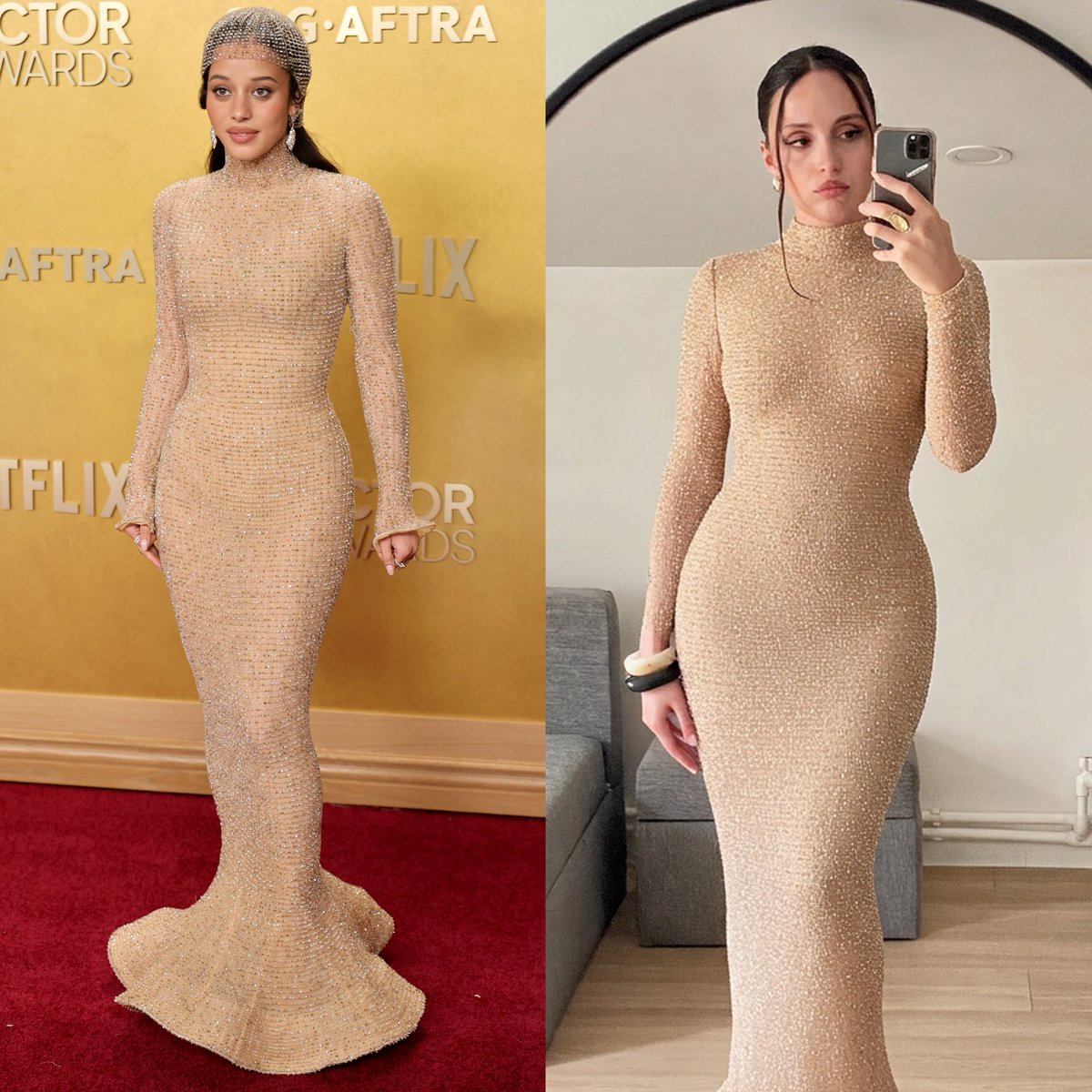 Picsart's tweet photo. Recreating the best-dressed looks from the SAG Awards 🔥 #picsartaura #picsartai https://t.co/uvdheCltPX