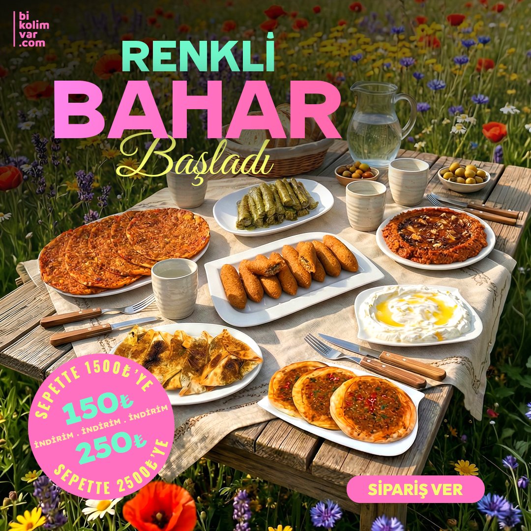 bikolimvar's tweet photo. 🌸 Renkli Bahar başladı! Doğa uyanırken, sofralar da renklensin! 🌿✨

Mart ayı boyunca https://t.co/i6lSmCHMyC’da:
🌼 1500₺ ve üzeri siparişlerde sepette 150₺ indirim
🌷 2500₺ ve üzeri siparişlerde sepette 250₺ indirim

#Bikolimvar #yemek #vejetaryen #Vegan #Hatay https://t.co/7r7B7BOjIO