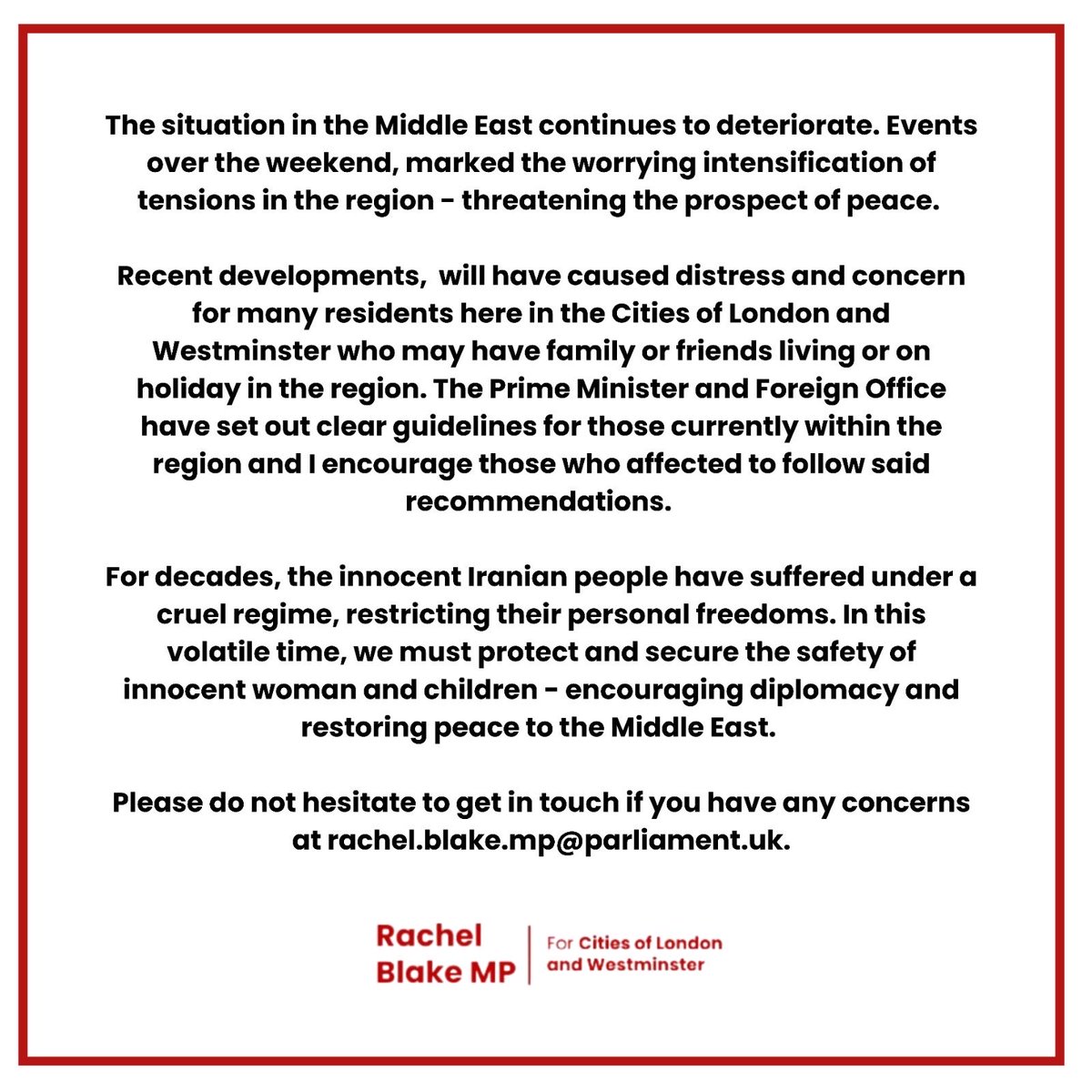 Rachel Blake tweet media