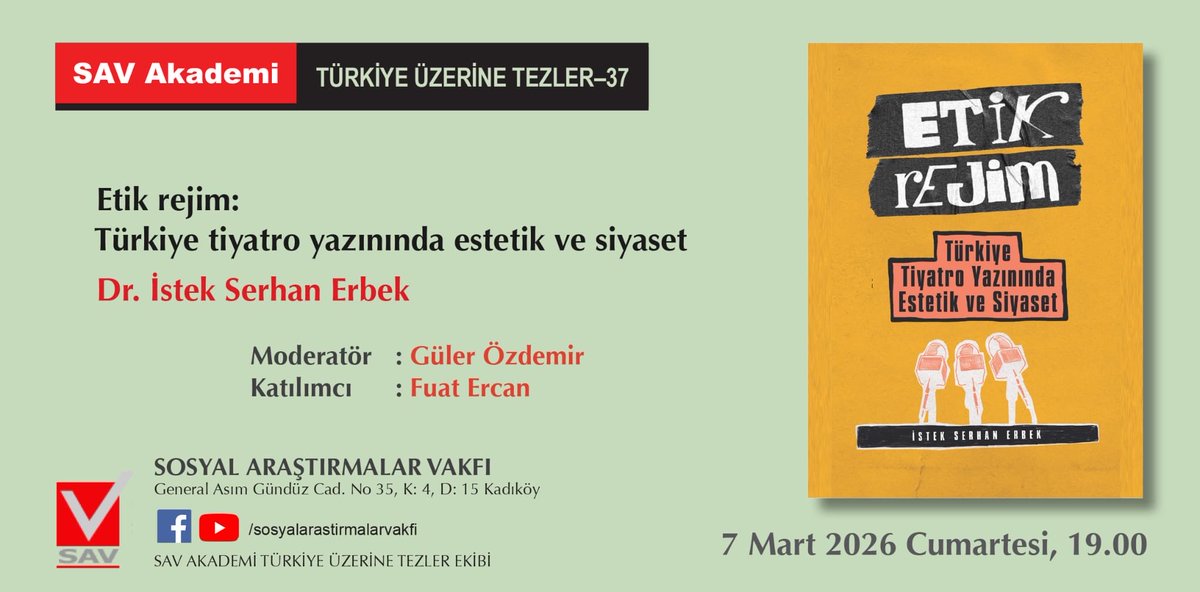 SAV-Sosyal Araştırmalar Vakfı tweet media