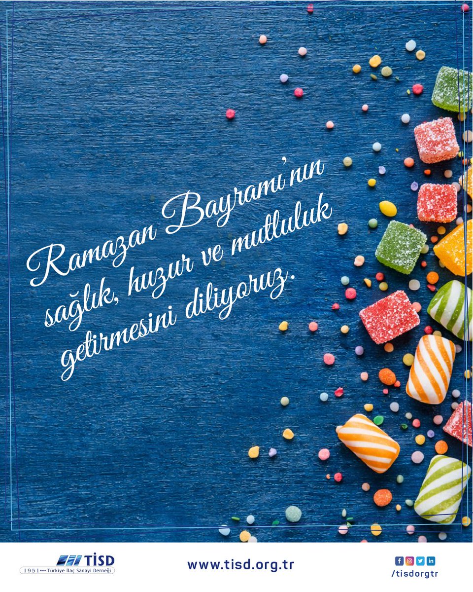 tisdorgtr's tweet photo. Ramazan Bayramı’nın sağlık, huzur ve mutluluk getirmesini diliyoruz.
Paylaşmanın ve dayanışmanın çoğaldığı nice bayramlara…
İyi bayramlar.

#TİSD #TürkiyeİlaçSanayiDerneği #üretmeningücüylesağlıklıgünlere #RamazanBayramı https://t.co/JWyD5m9IV6