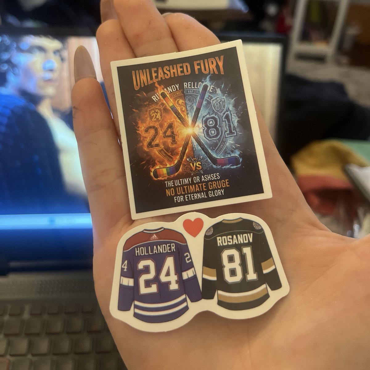 I got a heated rivalry sticker pack on shein and I got these lovely stickers <3
tag ur I’m rosanov