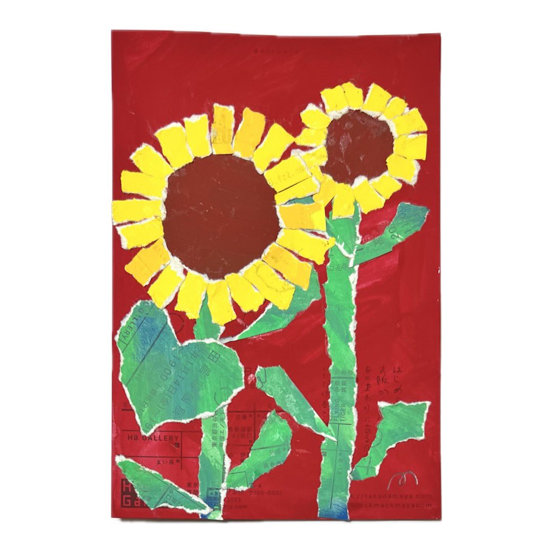 ちぎり絵の楽しさに気づかせてくれてありがとう〜！ #一日一絵