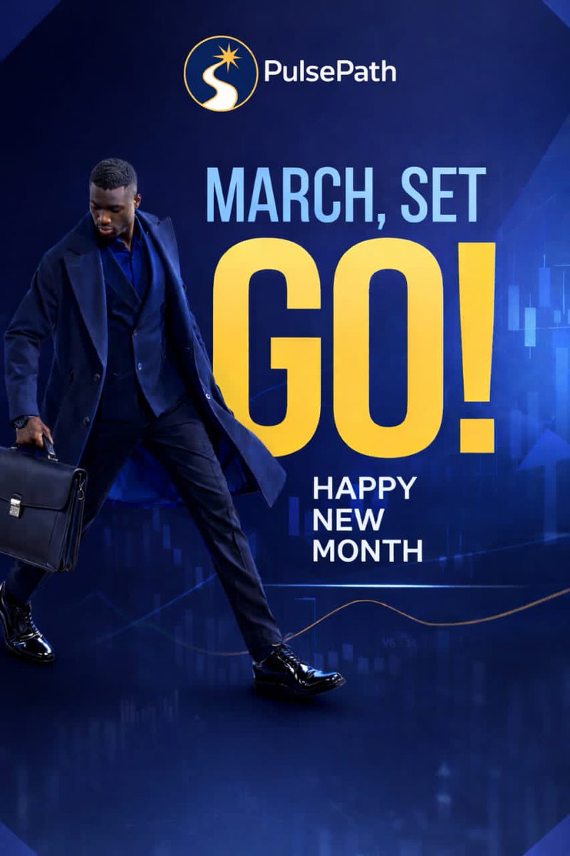 PPathFinance's tweet image. New Month.
New Targets.
New Financial Standards.

This March: ✔ Track your money
✔ Cut unnecessary spending
✔ Invest with clarity
✔ Move with discipline
Don’t just exist this month.
Execute.
Happy New Month &amp;amp; Happy Sunday.
#PulsePath #MarchSetGo #FinancialDiscipline