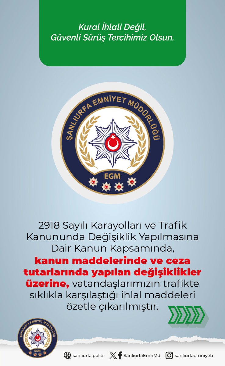 Şanlıurfa Emniyet Müdürlüğü tweet media