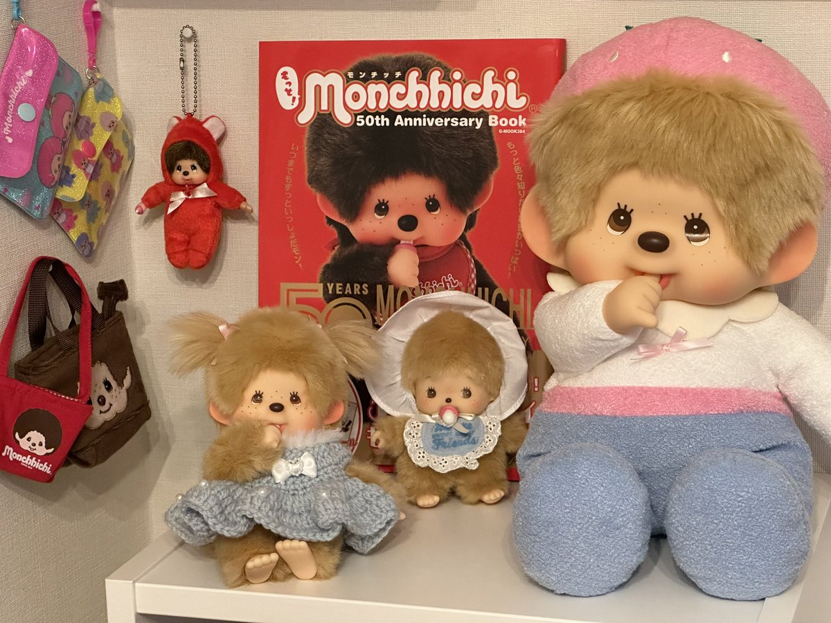 いつの間にかすごい数のモンチッチになっていた…😳💕まだ作り途中