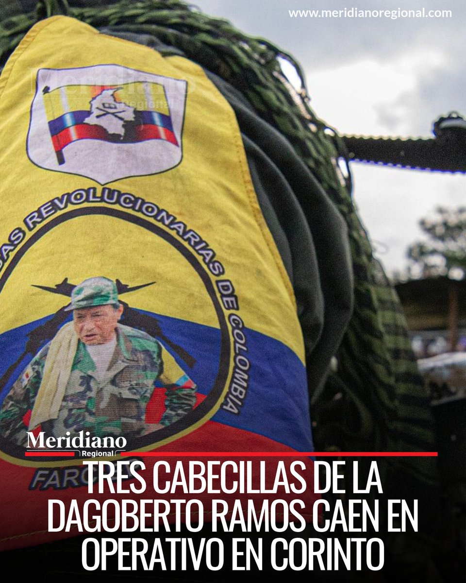 MeridianoR_CO's tweet image. #Cauca #Corinto  | 🚨 En un importante golpe a las disidencias de las FARC, autoridades confirmaron la captura de tres presuntos cabecillas del frente Dagoberto Ramos en zona urbana del municipio de Corinto, norte del Cauca.

Los detenidos, identificados con los alias de