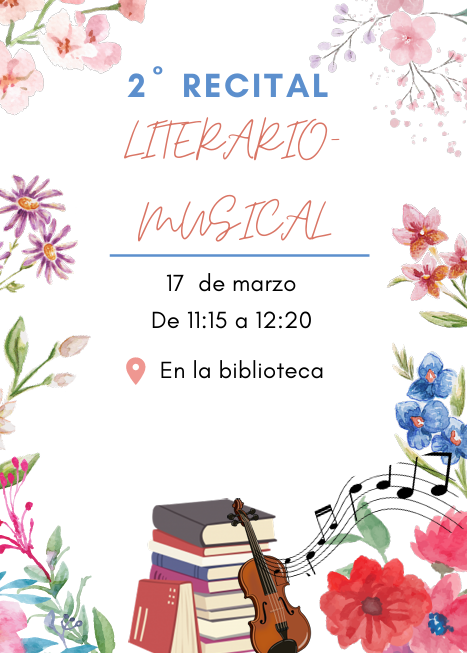 IES_Delicias's tweet photo. 📚🎶 ¡Vuelve el recital literario-musical!
Tras el éxito de las ediciones anteriores, el martes 17 celebraremos el segundo recital literario-musical del curso: poemas, lecturas y actuaciones musicales para mostrar el talento de nuestros alumnos.
¡Estamos deseando que llegue! ✨ https://t.co/QwBhUhkUr2