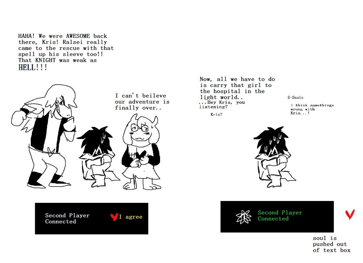 leaked chapter 5 concept art I found on toby's laptop #DELTARUNE