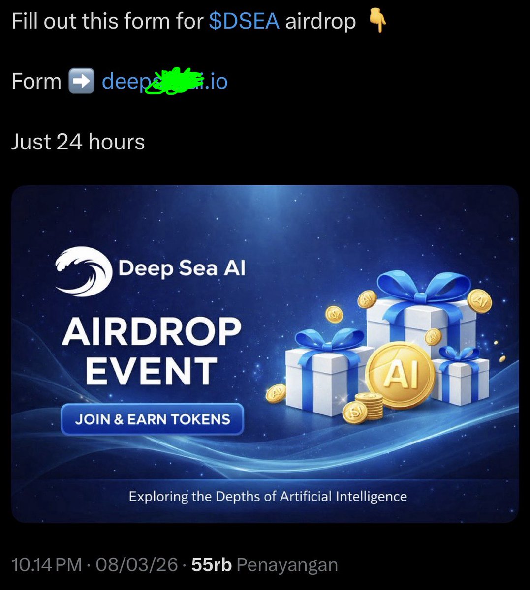 0xndra's tweet image. How to gain followers fast:

Step 1: say “airdrop”
Step 2: drop a random form

That's it.