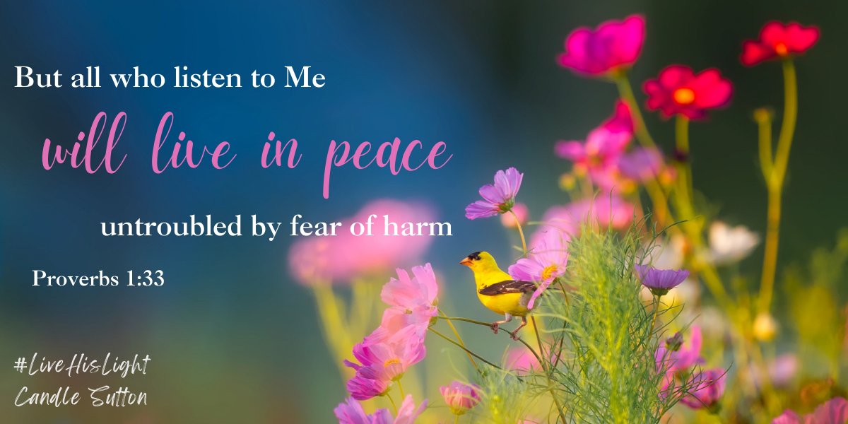 candlesutton's tweet image. The world tells us that listening to God will ruin our lives, but the truth is exactly the opposite. There's peace when we listen to and obey God.

#LiveHisLight #ListenToGod #PeaceOfGod