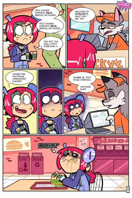 Something about Shelley I don't often show: she's a confident scientist, but has terrible social anxiety 