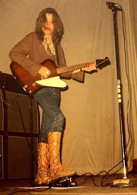 Eric Clapton performing with Cream at the Eagles Auditorium in Seattle, Washington, on May 30, 1968. Photo by Jeff Hochberg