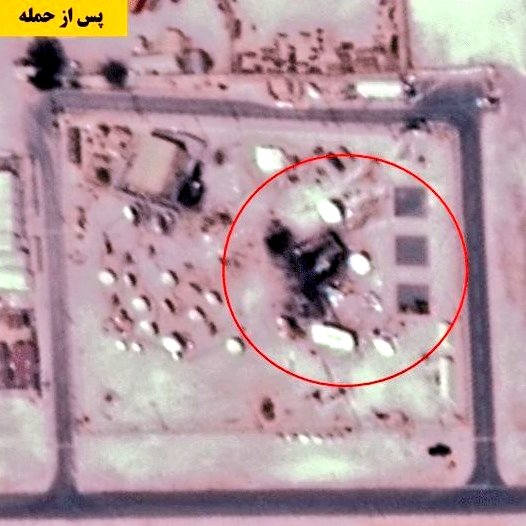 A U.S. military communications facility at Al Udeid Air Base in Qatar was hit in an Iranian drone/missile strike. 

The site, located at 25°06'46.46"N 51°19'50.27"E, houses multiple satellite dishes and antennas, many of which appear to have been damaged or destroyed.