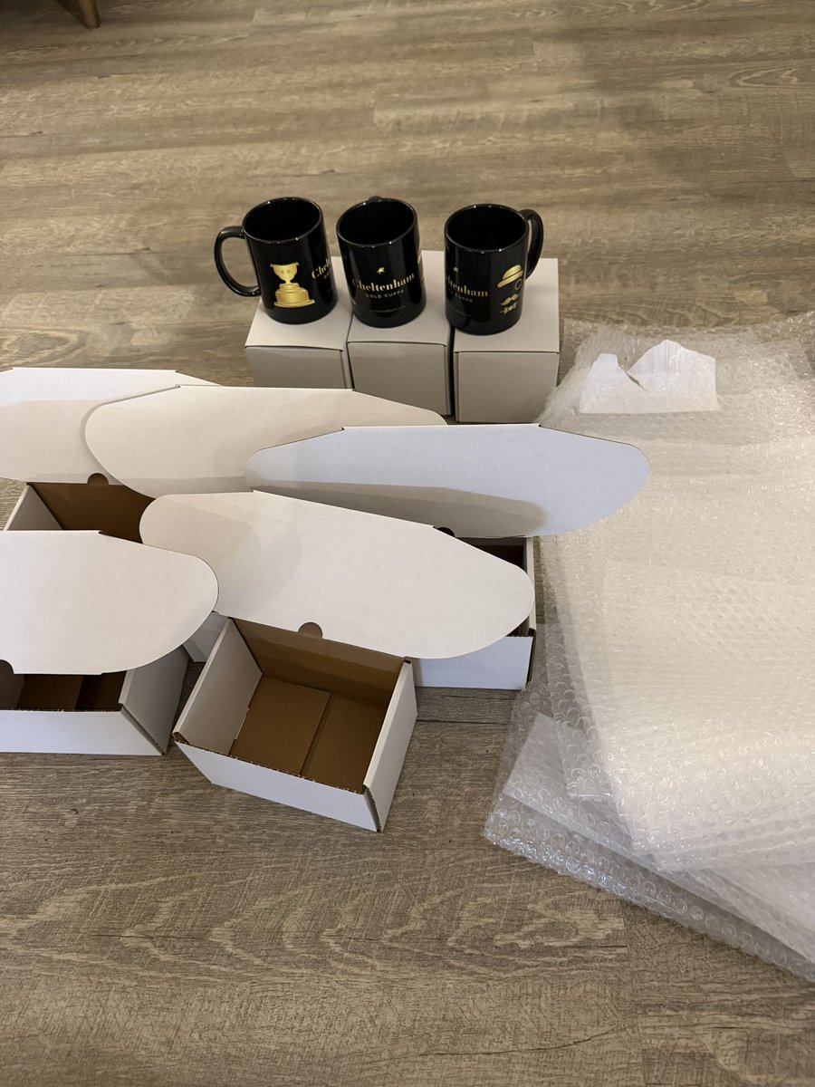 AndyRobsonTips's tweet photo. Not how I imagined spending the night before Cheltenham.

Next batch of mugs going out first thing tomorrow before I share my Day 1 bets.

If you want one, go and engage with my pinned post. 20 more winners picked tomorrow.

See you bright and early tomorrow. 🫡 https://t.co/cgKZ6A5aBL