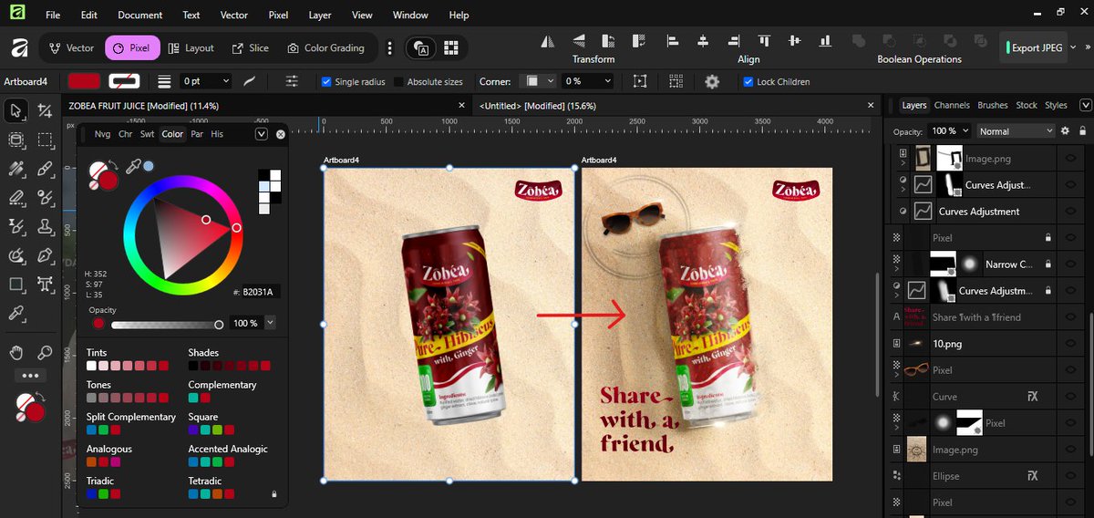 I made everything in <a href="/Affinity/">Affinity</a>, I made the design, mock up in Photoshop and then brought it back yo Affinity gir the final touch.