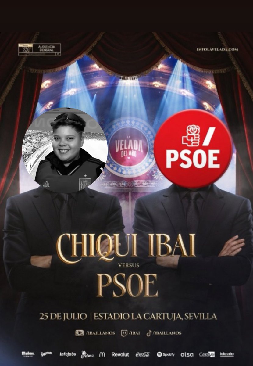 Siguiente combate de la velada del año VI:

Chiqui Ibai vs PSOE

Se veía venir