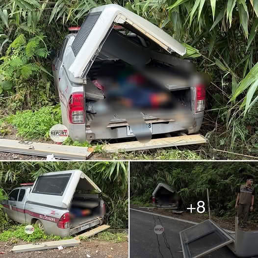 number93992's tweet photo. รถควบคุมผู้ต้องหา สภ.เวียงแหง ประสบอุบัติเหตุเสียหลักตกข้างทาง ทำให้ผู้ต้องหาเสี-ยชีวิ-ต 1 ราย https://t.co/ZF5sFRDwrl