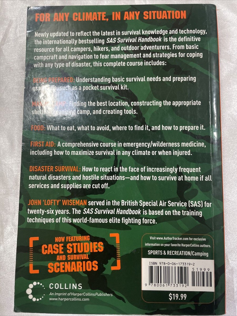 This is simply the best Survival Guide ever written by one of the best S.A.S. instructors who ever lived. About 700 pages long with diagrams and sketches on how to do EVERYTHING. Better to be prepared and stand a chance than unprepared and a statistic: amazon.com/SAS-Survival-H… #ad