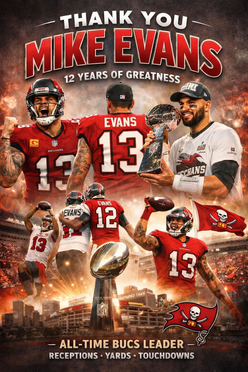 Bucs_DaPreacher's tweet photo. Thanks for the 12 years of M1K3!!!
@MikeEvans13_  @MikeEvansFamil1 https://t.co/PpihqOHupW