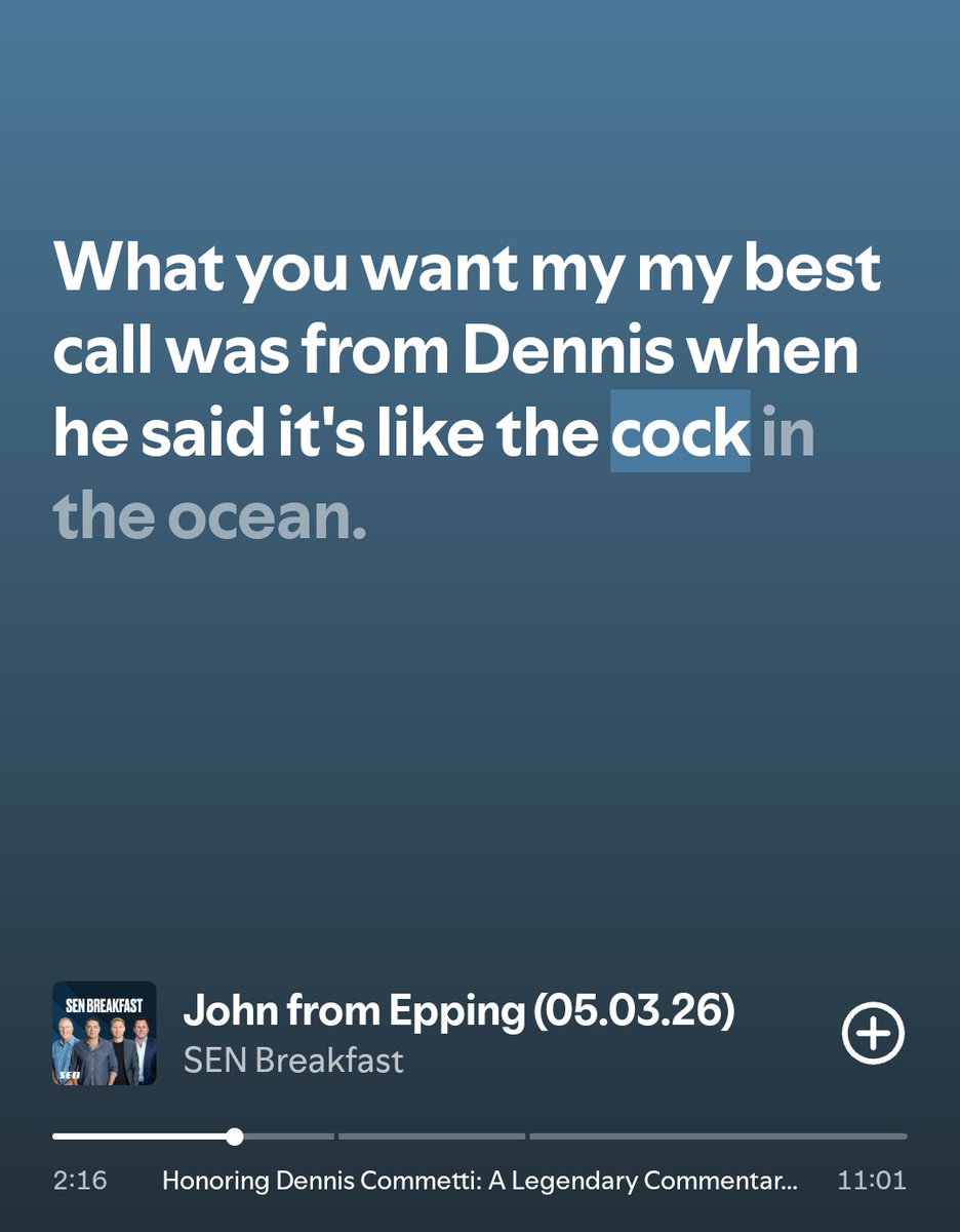 daz_gun's tweet photo. @SENBreakfast  .......... 

When Spotify translates Johnny from Epping ..... https://t.co/J5VV8KQDt7