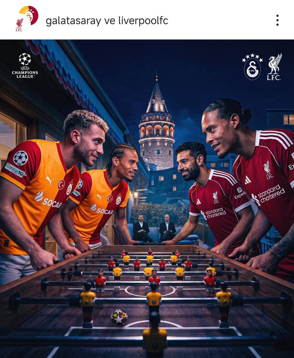 Galatasaray ve Liverpool'un ortak paylaşımı