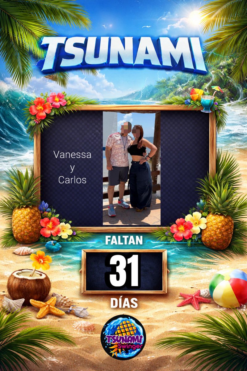 31 días para comenzar 😈
Sensualidad, libertad y exclusividad frente al mar. 
Pasión y playa 🌊 Tsunami 🌊