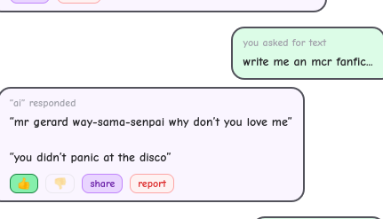 BRO.
right after I inserted gerard in a panic! fanfic prompt too </3