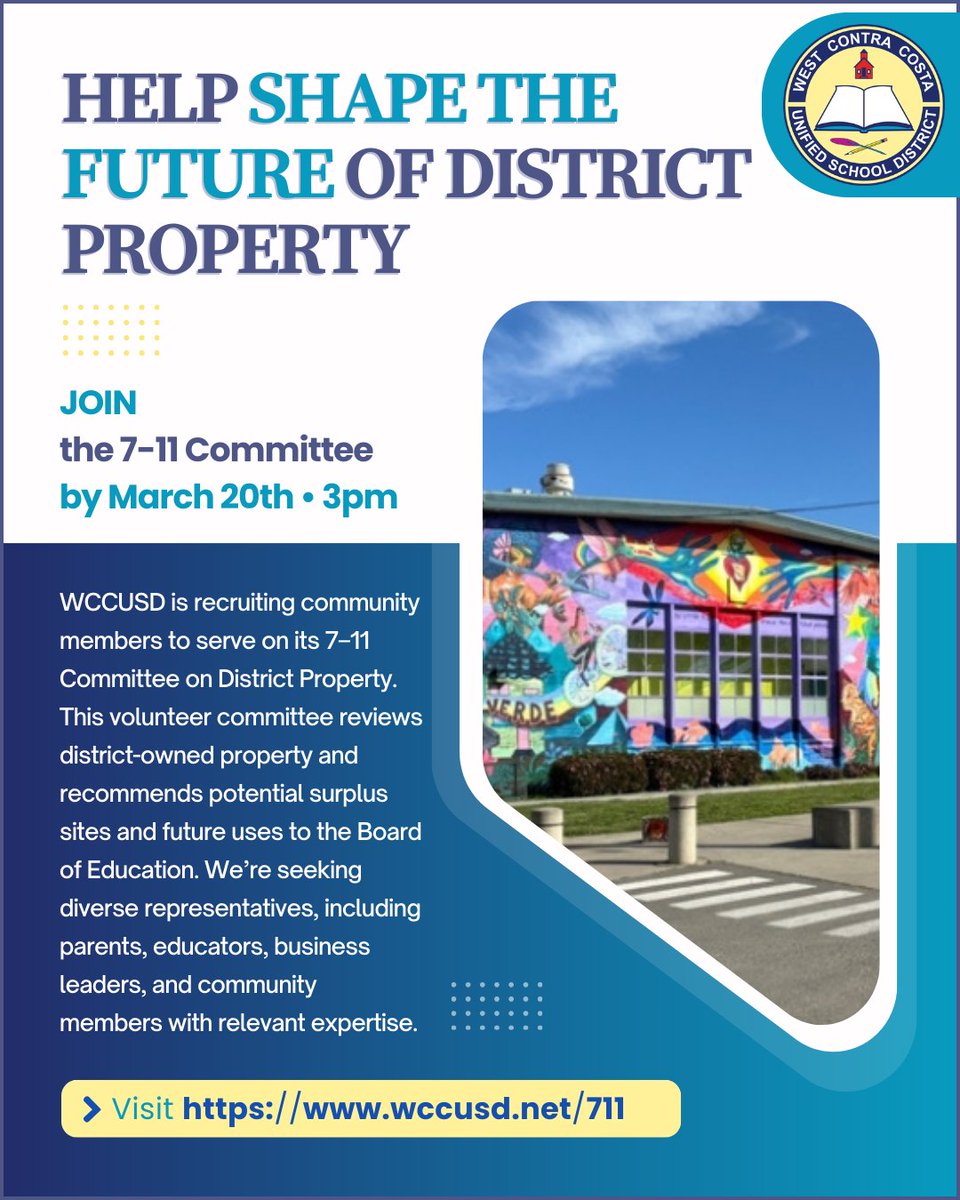 West Contra Costa Unified School District tweet media