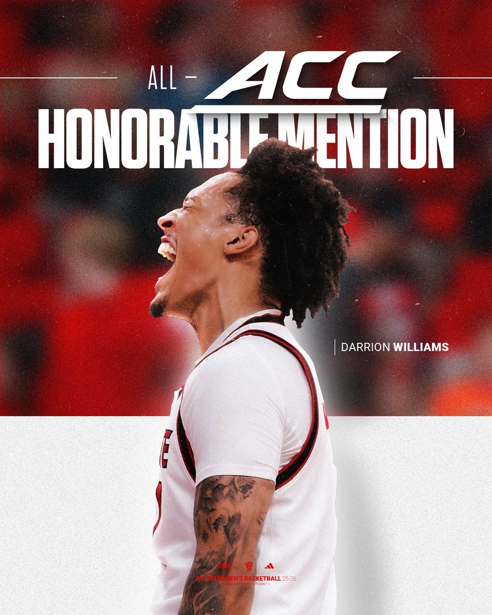 PackMensBball's tweet photo. ⭐️ All-ACC Honorable Mention ⭐️

Congrats, @OfficialDW03! https://t.co/KYRYcMlWPE