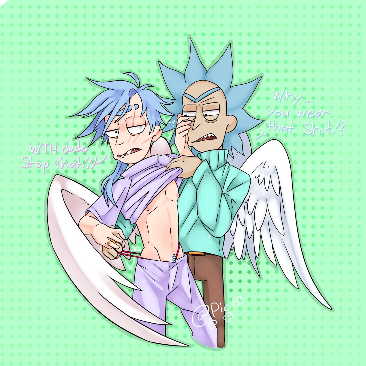 Sick0Bubble0Gum's tweet photo. was alooot of fun makin them both!
wing rick is from @Candy0S
and to made a update on ma boii
#rickcest #rick #doofusrick #oc #fanart #rickandmorty #multiverse #myart #digitalart https://t.co/geJBTiXDxJ