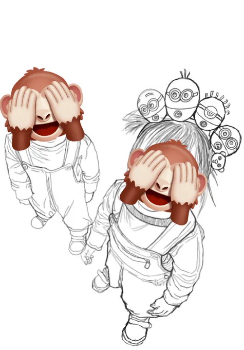 おはようございます 次の描きます #イラスト #wip