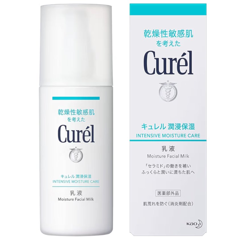 kana8life's tweet photo. 【乳液】 
キュレル 潤浸保湿 乳液 2,090円
表面ベタベタ、中カラカラのインナードライ民は全員使って。セラミドの働きを補いながら、消炎剤が肌荒れループを阻止。使うと翌朝までうるおいが続いて、毛穴が目立ちにくいふっくらした肌になる。お守りとして一生手放せない。 https://t.co/KxFOeiQetH