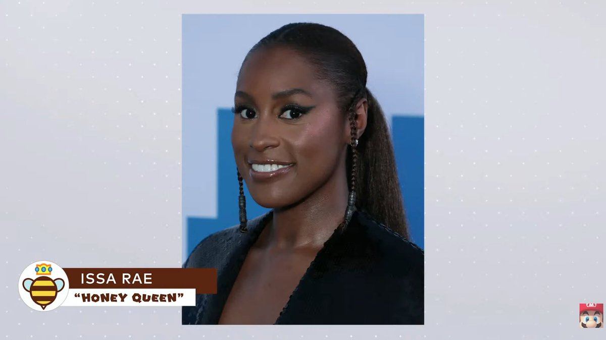 Stealth40k's tweet image. New Super Mario Galaxy Movie voice actors:

Luis Guizman - Wart
Donald Glover - Yoshi
Issa Rae - Honey Queen